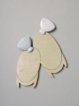 신동원_tea bowls, porcelain, birch plywood, 38 x 50cm, 2009.jpg