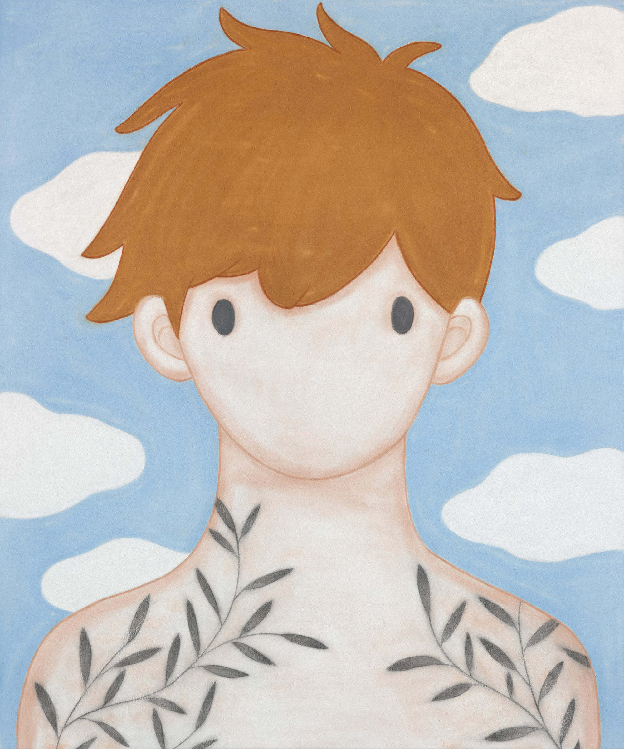 [25p3671] 2025_Essay_Cloud In The Sky_pastel, conte on daimaru_72.7×60,6cm.jpg