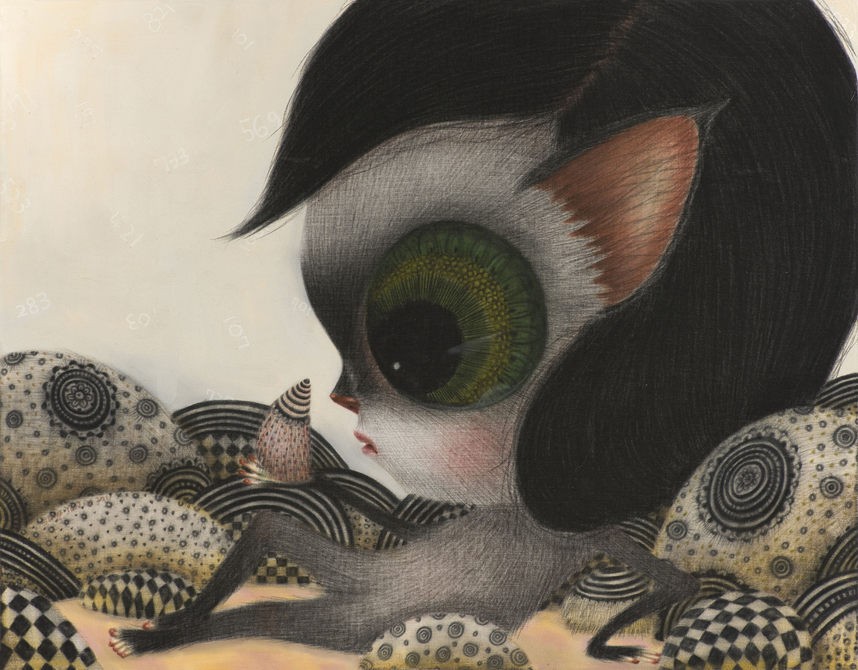 [11p1367] untitled_conte on daimaru_35.2×45.2_2011.jpg