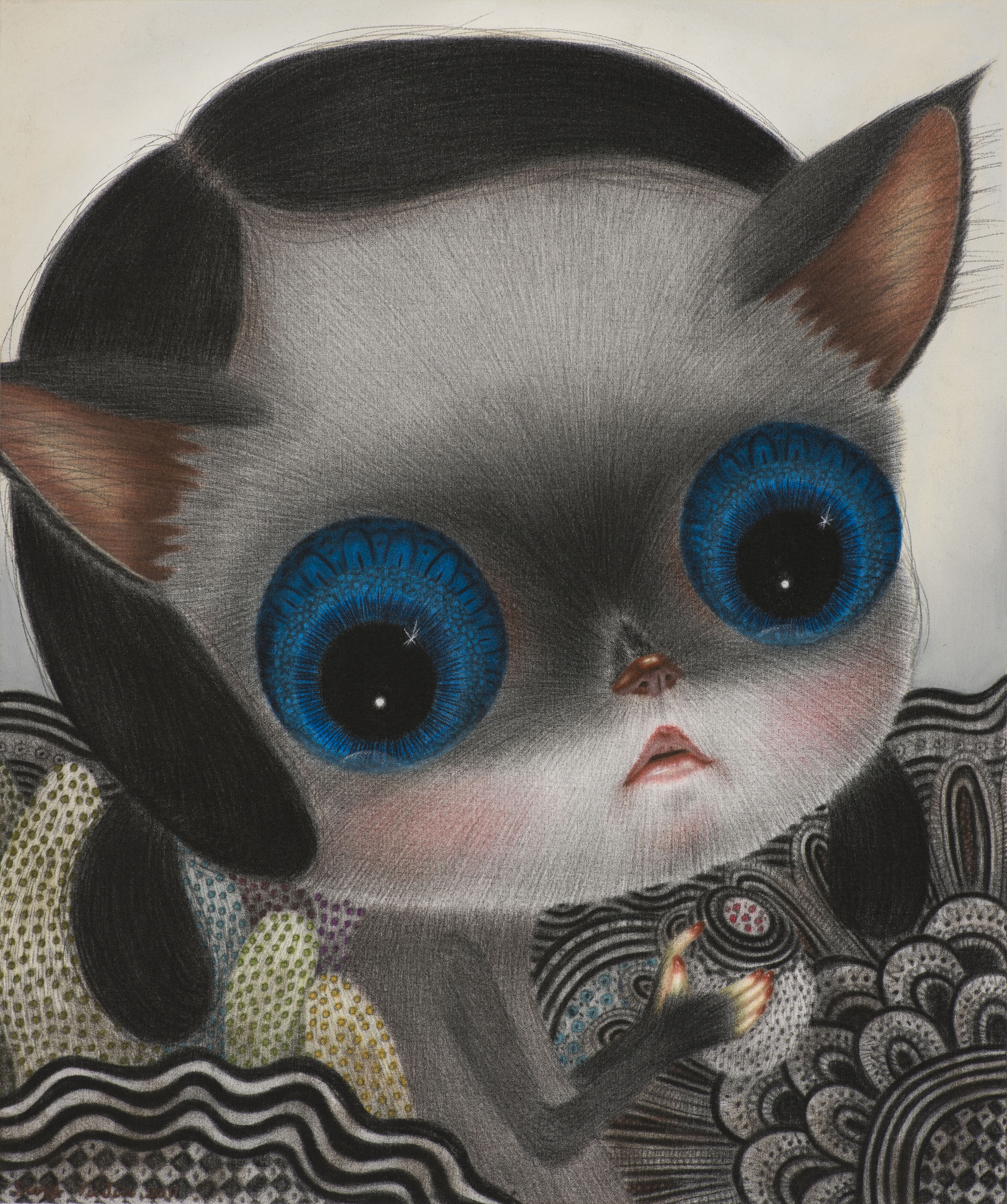 [11p1319] untitled_conte on daimaru_45.5×38_2011.jpg