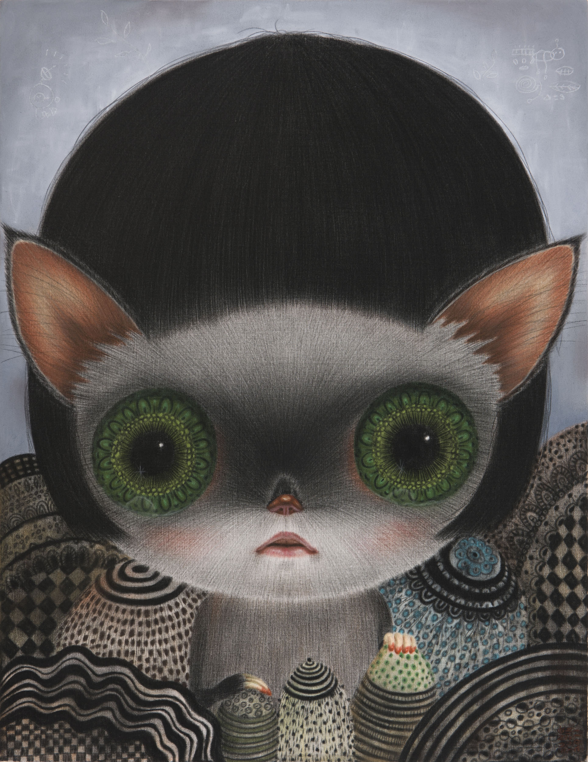 [11p1297] untitled_conte on daimaru_54.5×42.2_2011.jpg